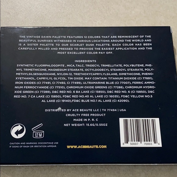 Ace Beaute Eyeshadow Pallet - Picture 6 of 6